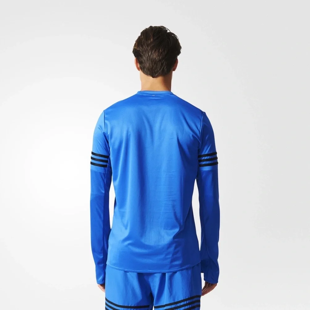 Adidas Long Sleeve Responsive 3 Stripe Training Shirt - Picture 6 of 10